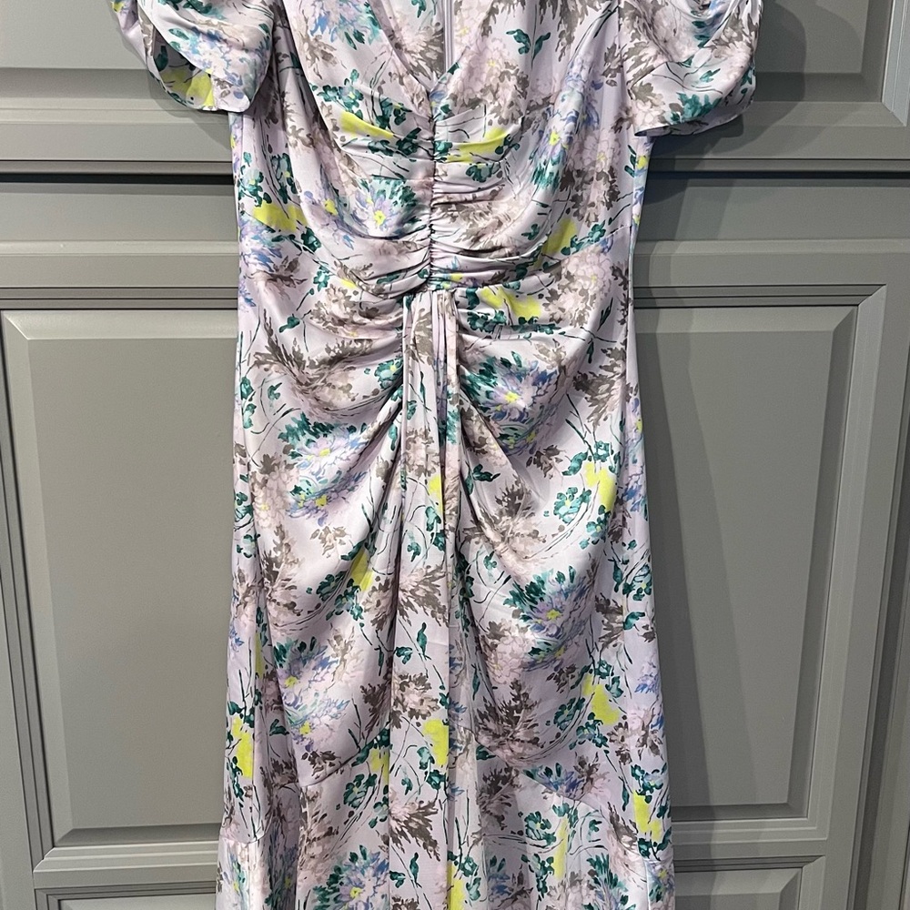Cinq à Sept Multicolor Floral Midi Dress